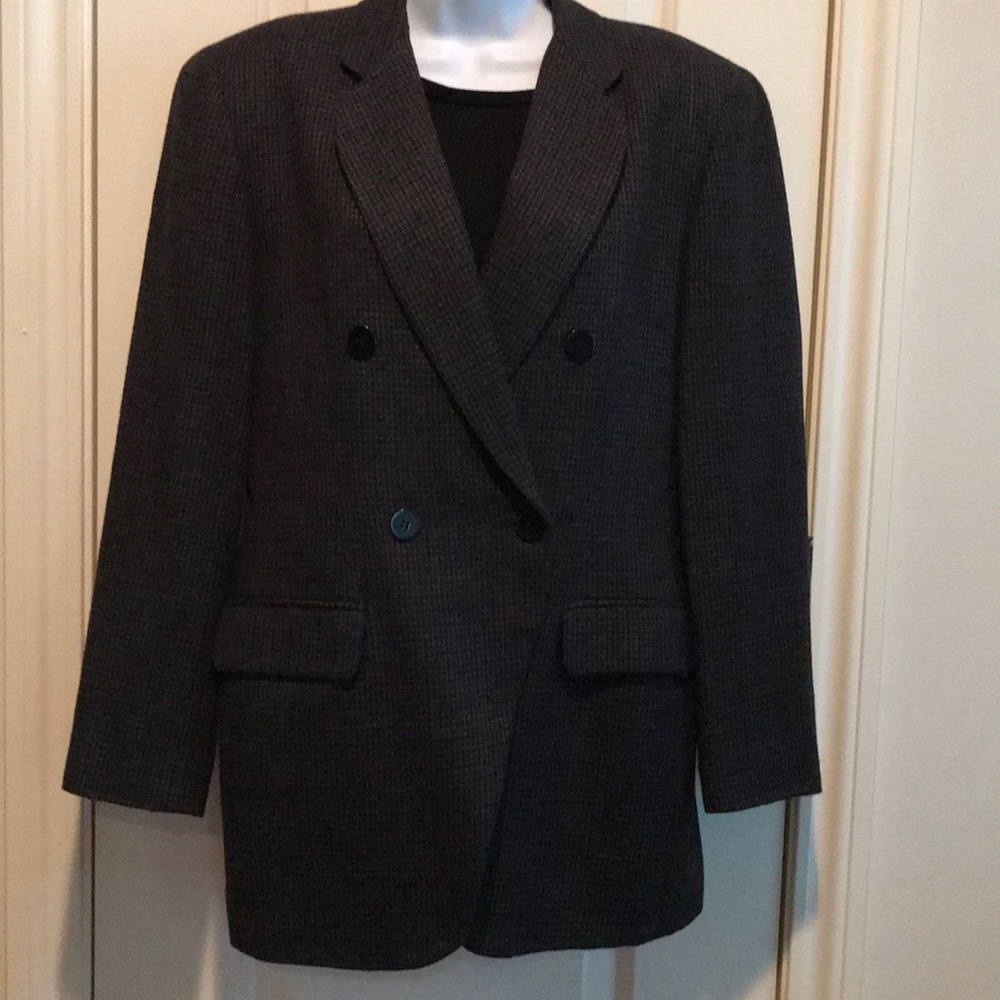Rena Rowan Tweed Blazer, double breasted sz 10